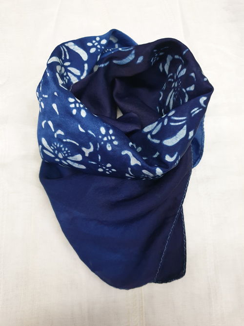 2021北京婦兒博覽會冬奧元素的藍(lán)染非遺體驗區(qū)精彩不斷