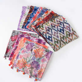 數(shù)碼棉長方巾