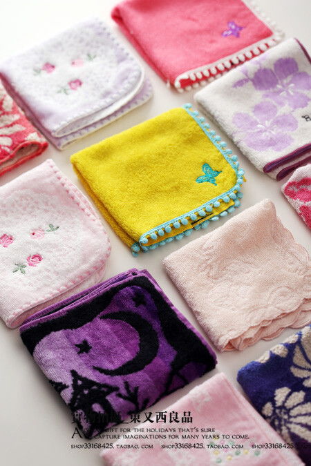 可愛(ài)小方巾手帕手巾洗臉吸水美容潔面隨身多 堆糖,美好生活研究所