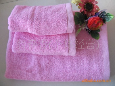 廠家直銷(xiāo) 竹纖維面巾 禮盒毛巾浴巾 廣告禮品毛巾三件套__世界工廠網(wǎng)