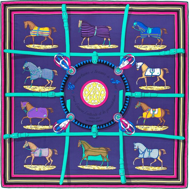 愛馬仕絲巾 圖案、配色與構圖的藝術